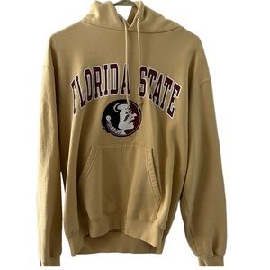 Columbia FSU Florida State Seminoles Yellow Hoodie Sweatshirt Size Medium